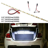 Super Bright HID White T10 LED Strip Light W5W LED For Car Trunk Cargo Area or Interior Illumination White 6000K DIY Lights Bar