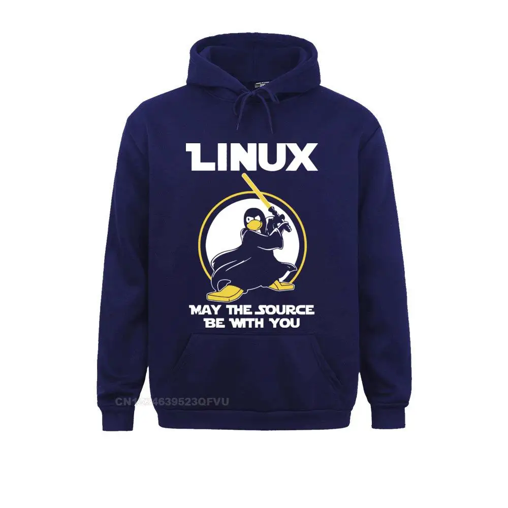 Cool Pullover Hoodie Linux May The Source Be With You Hoodie Men Penguin Programmer Developer Programming Coding Nerd Harajuku