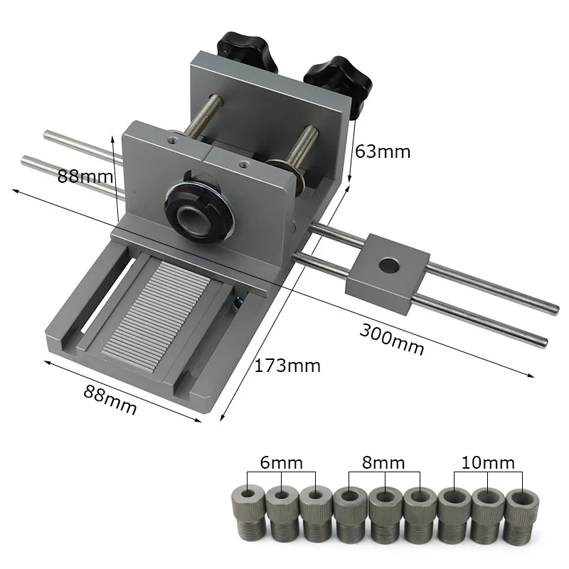 Woodworking Puncher Locator Wood Doweling Jig Adjustable Drilling Guide For DIY Furniture Connecting Position Hand Tools