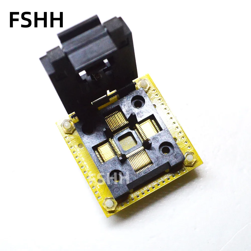 QFP52 to SIP52 test socet FPQ52 TQFP52 LQFP52 0.65mm to SIP52 2.54mm FPQ-52-0.65-02 Adapter ic socket