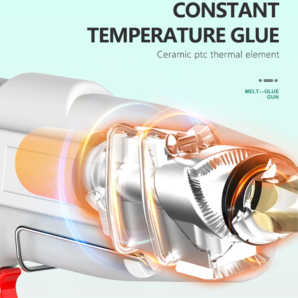 Imagem -05 - Mini Trocador de Calor Elétrico Industrial Pistola de Cola Quente Pistola Selante Térmica Ferramentas Adesivas para Casa Faça Você Mesmo 20w