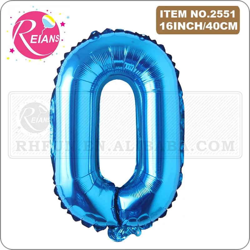16 Inch Blue Alphabet Letters number Foil Balloon Happy Birthday Balloons Letter Birthday Party Decorations Kids Balloon banner