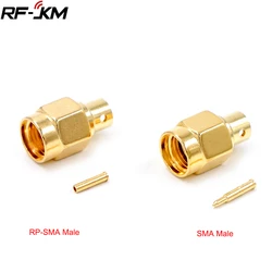 10 шт., разъем SMA RF, стандартный штекер, Полужесткий разъем для RG402