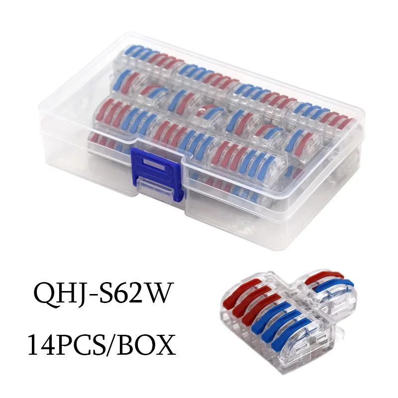 Mini-draad elektrische connector Boxed 222 LED-stripverlichting Snelle connectoren Universele compacte geleider Insteekklemmenblokken - afbeelding 1