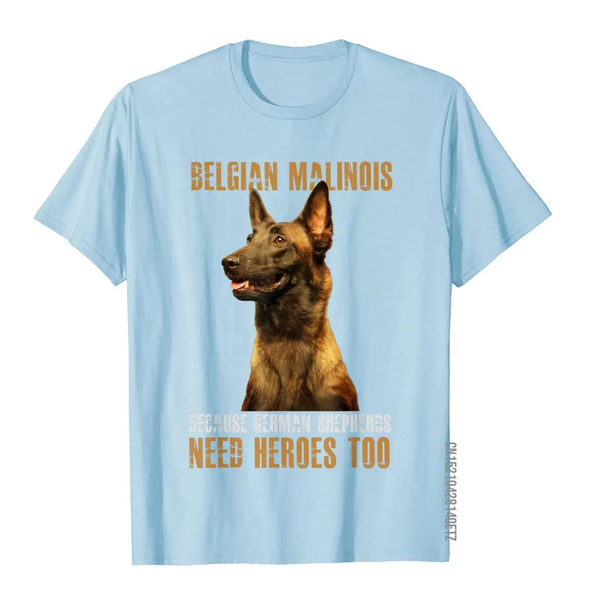 Belgian Malinois American Flag Funny T-Shirt Dog Gift T-Shirt Tops Shirt Fitted Gift Cotton Men\'s Top T-Shirts Fashionable