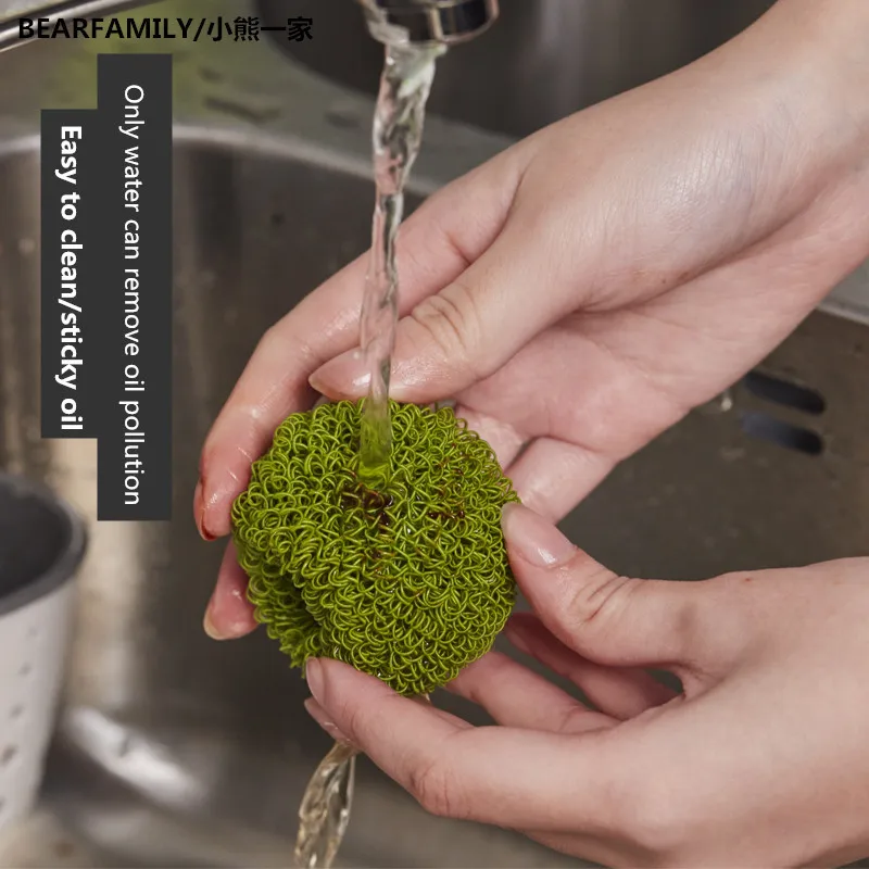 cleaning gadget for home nano loofah ball cleaning brush bathroom cool gadgets dishwasher dish sponge house kitchen accessories