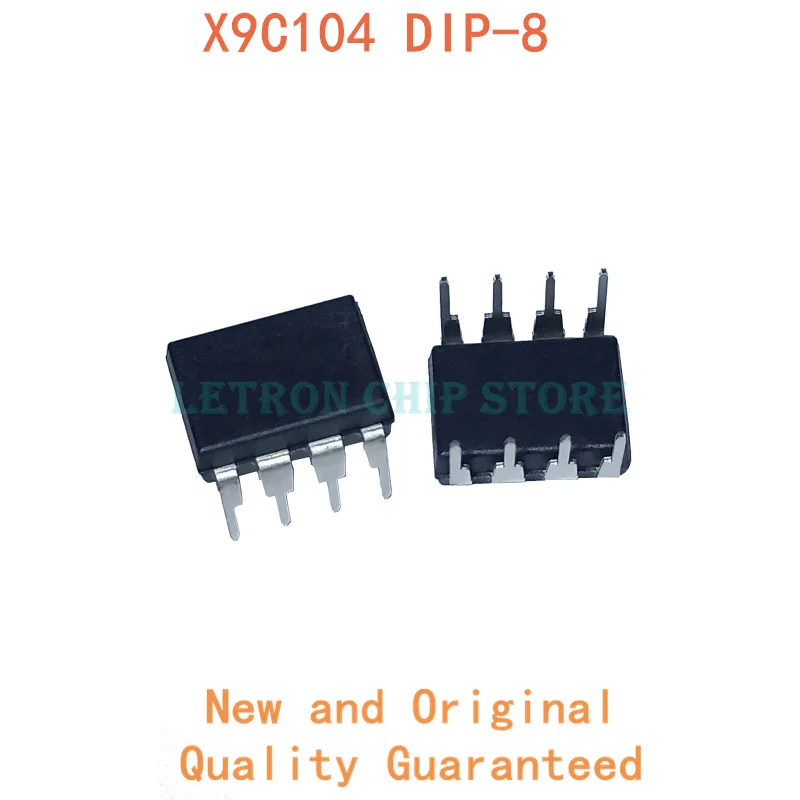 10PCS X9C104PZI DIP8 X9C104PZ DIP-8 X9C104P DIP new and original IC Chipset