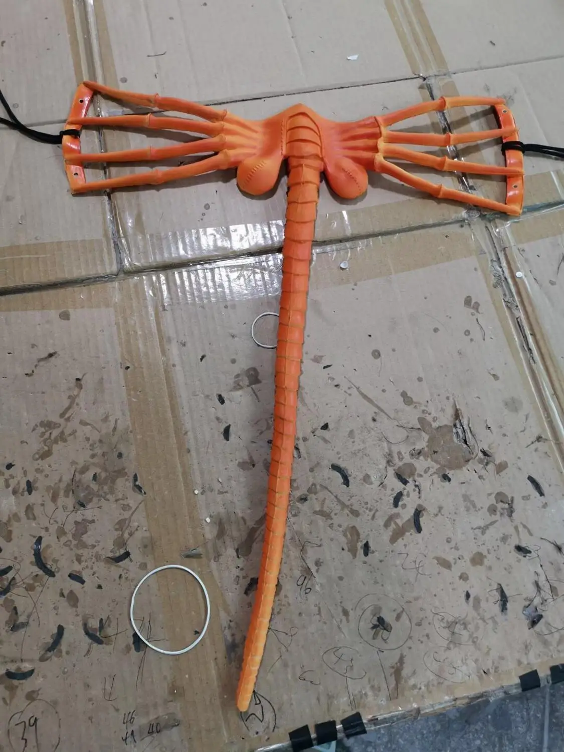 2021 Halloween Horror Prop Rubber Scary Half Face Facehugger Scorpion Mask Scary Scorpion Mask