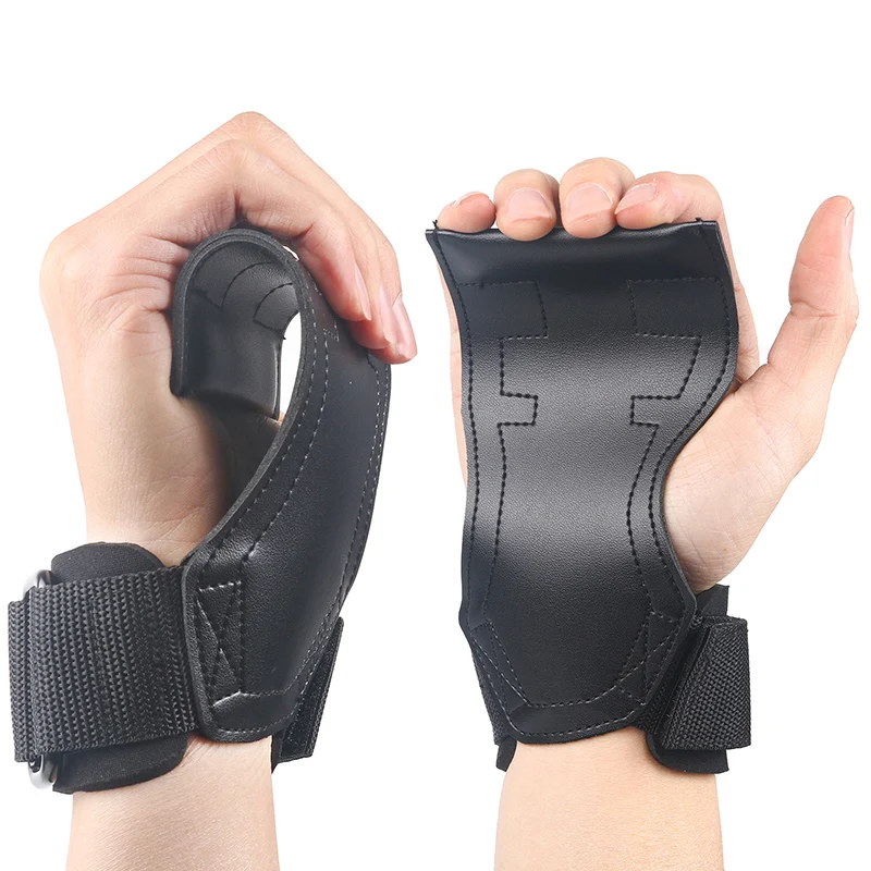 A pair Palm Protector Squat Weight Lifting Grip Pads Crossfit Bodybuilding Gym Gloves Gym Equipment For Sports Training