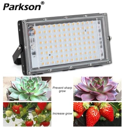 Lámpara LED de espectro completo para cultivo de plantas, reflector para interior y exterior, Caja de cultivo, 100W, CA 220V 240V