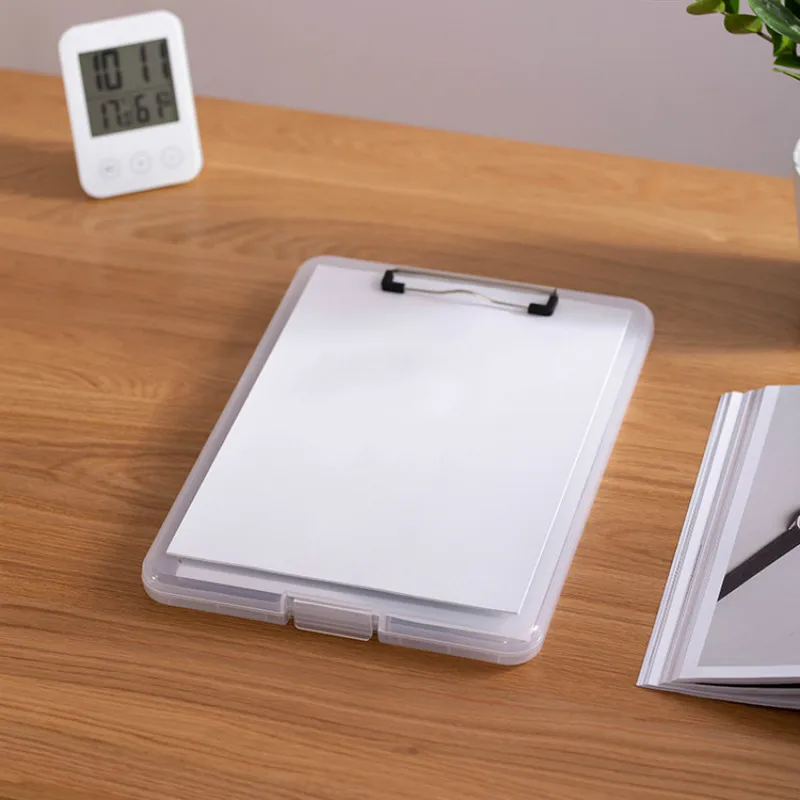 

A4 Paper Holder with Pen Slot Writing Board Clip File Storage Office Pad Clip Board for Business And School Supplies