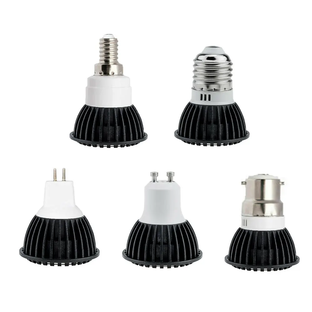 10Pcs/Lot LED Spotlight Bulb COB 5W Dimmable GU10 E27 E14 Lamps MR16 12V 110V 220V LED Sptot Light Lamp Home Lighting