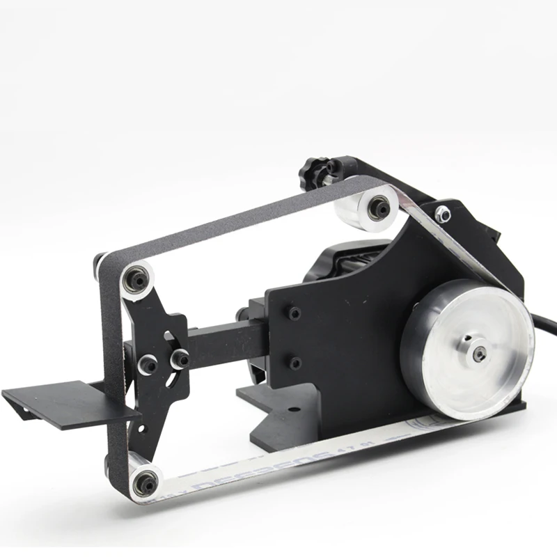 Lijadora de correa sin escobillas de 762x25mm, afiladora de ángulo fijo de 800W, máquina pulidora de bricolaje pequeña con correa abrasiva libre de 6 SD-762WS