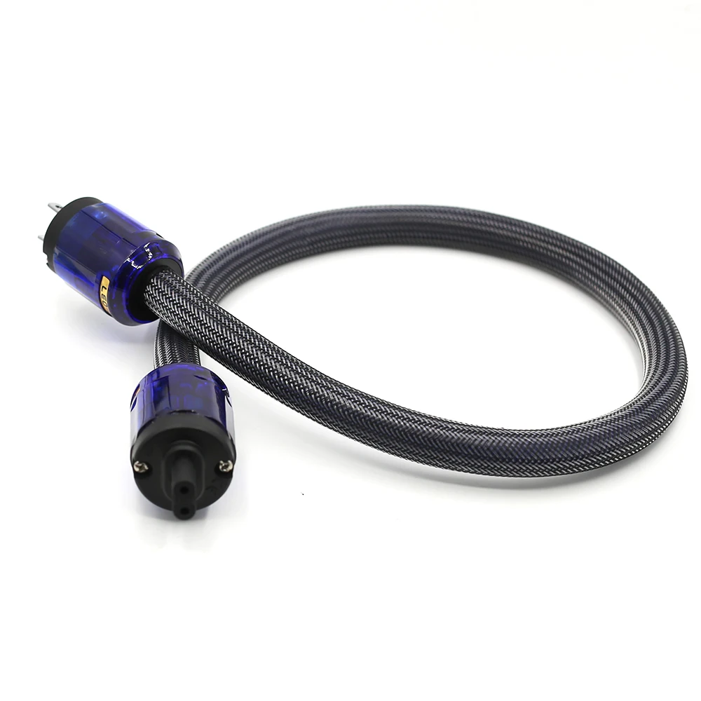 D503 P037R 1Piece High Quality Pure Copper US Power Cable Audiophile Power Cord Cable Schuko Plug With Figure 8 IEC C7 AC Cord
