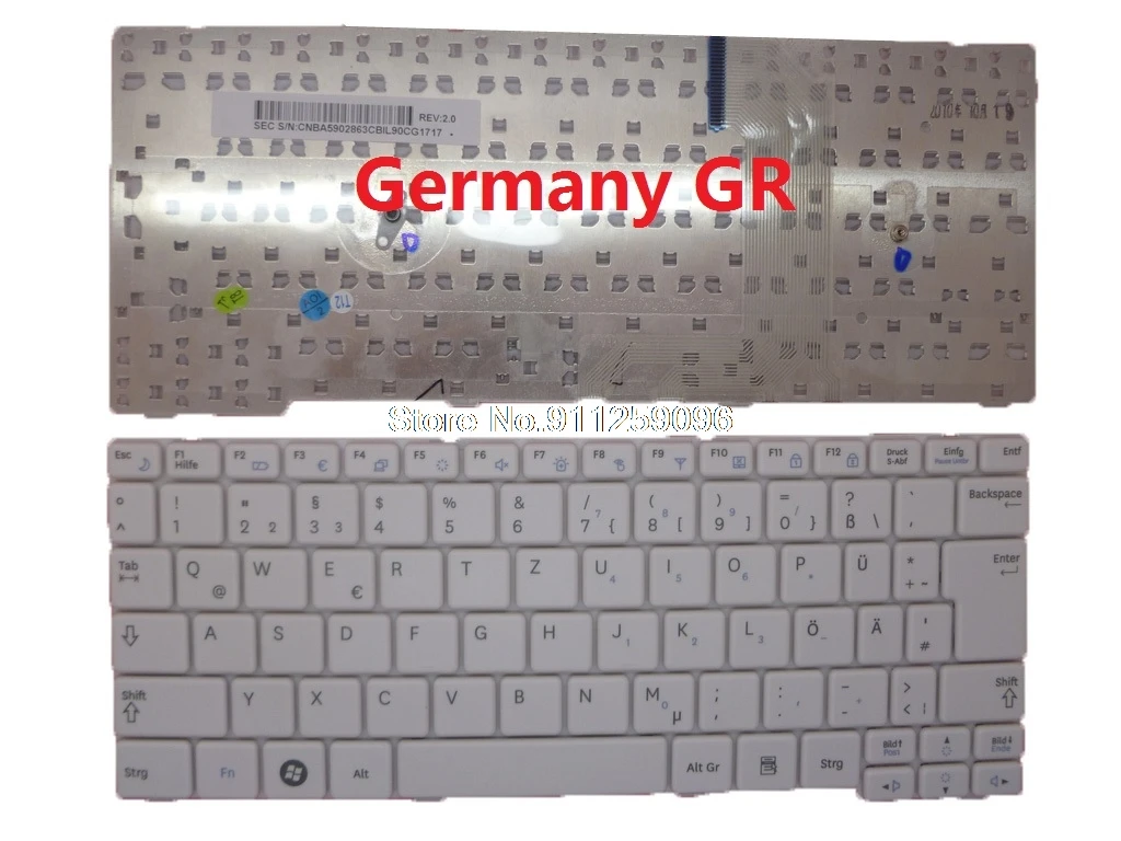 Laptop Keyboard For Samsung NF110 NF108 NP-NF110 NP-NF108 France FR Germany GR V113760DK1 BA59-02863B BA59-02863C New