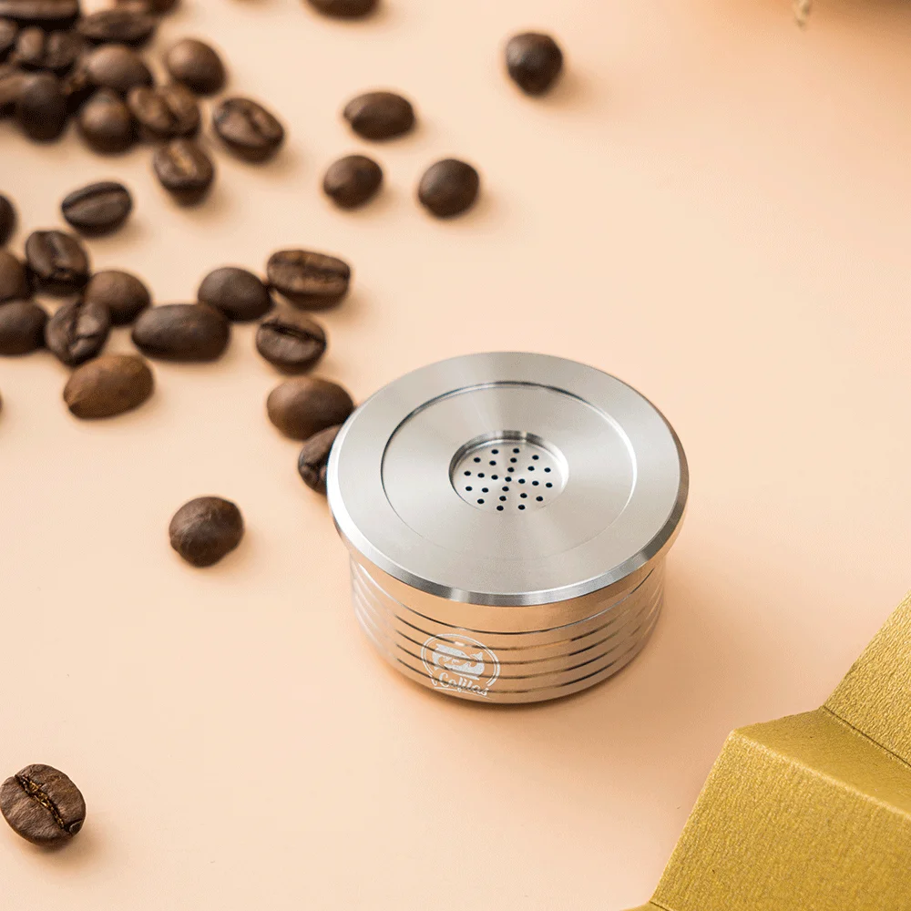 Stainless Steel Metal Coffee Capsule Pod Compatible for La-vaz-za Espresso Point Reusable Refillable Coffee Cup Filter