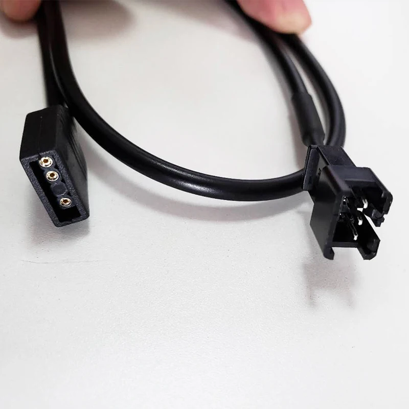 항공기 헤드 RGB 변환 라인 심포니 5V3 핀 12V4 핀 아우라 동기화