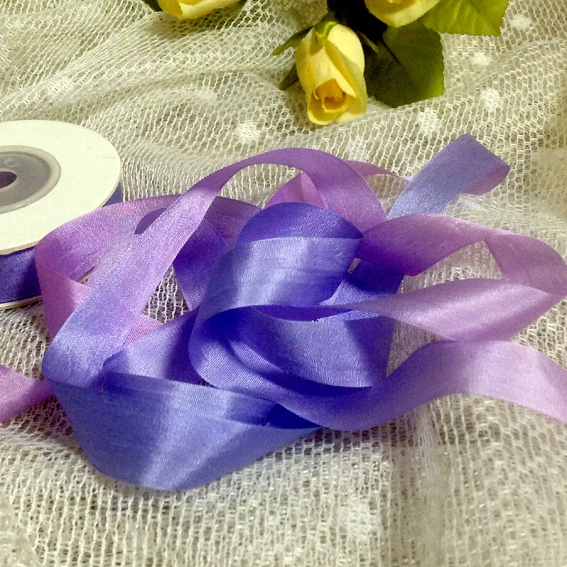 100% pure silk ribbon color swatch 120 solid colors and 33 variegated colors-high quality 100% embroidery ribbon Handcraft