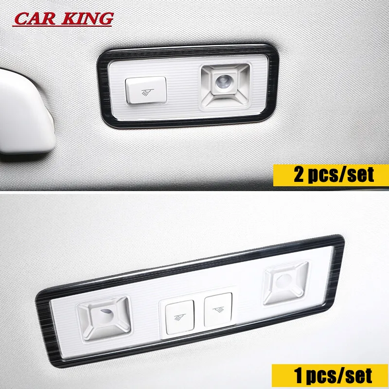 

For Volkswagen VW Teramont Atlas 2017-2019 Car rear reading Lampshade Cover Trim sticker Stainless steel car styling accessories