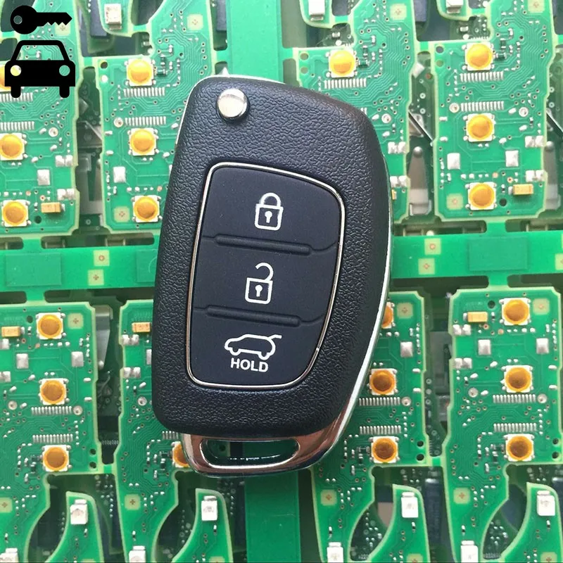 Car Folding Remote Key 3 Buttons 433mhz with ID46 Chip for Hyundai i30 IX35 Tuscon Accent Creta Sonata i20 Remote Car Key Fob