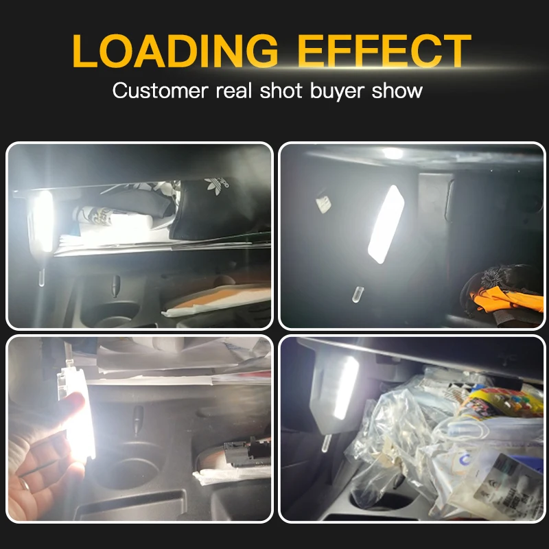 1x Led Interior Glove Box Light Luggage Lamp For Peugeot 206 207 301 2008 3008 307 308 408 508 Part Number：6362N6