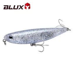 Blux-Natural Surface Walker Fishing Lure, Hard Bait Tackle, Andar o cão, Artificial Saltwater Bass, Lápis Topwater, 60 90 60 90mm