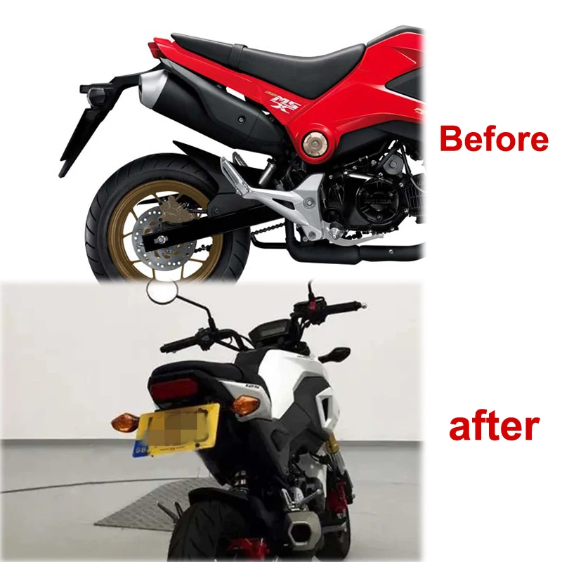 Rear Tail Tidy Fender Eliminator Fit For Honda Grom MSX125 2017 2018 2019 2020 License Registration Plate Holder Bracket