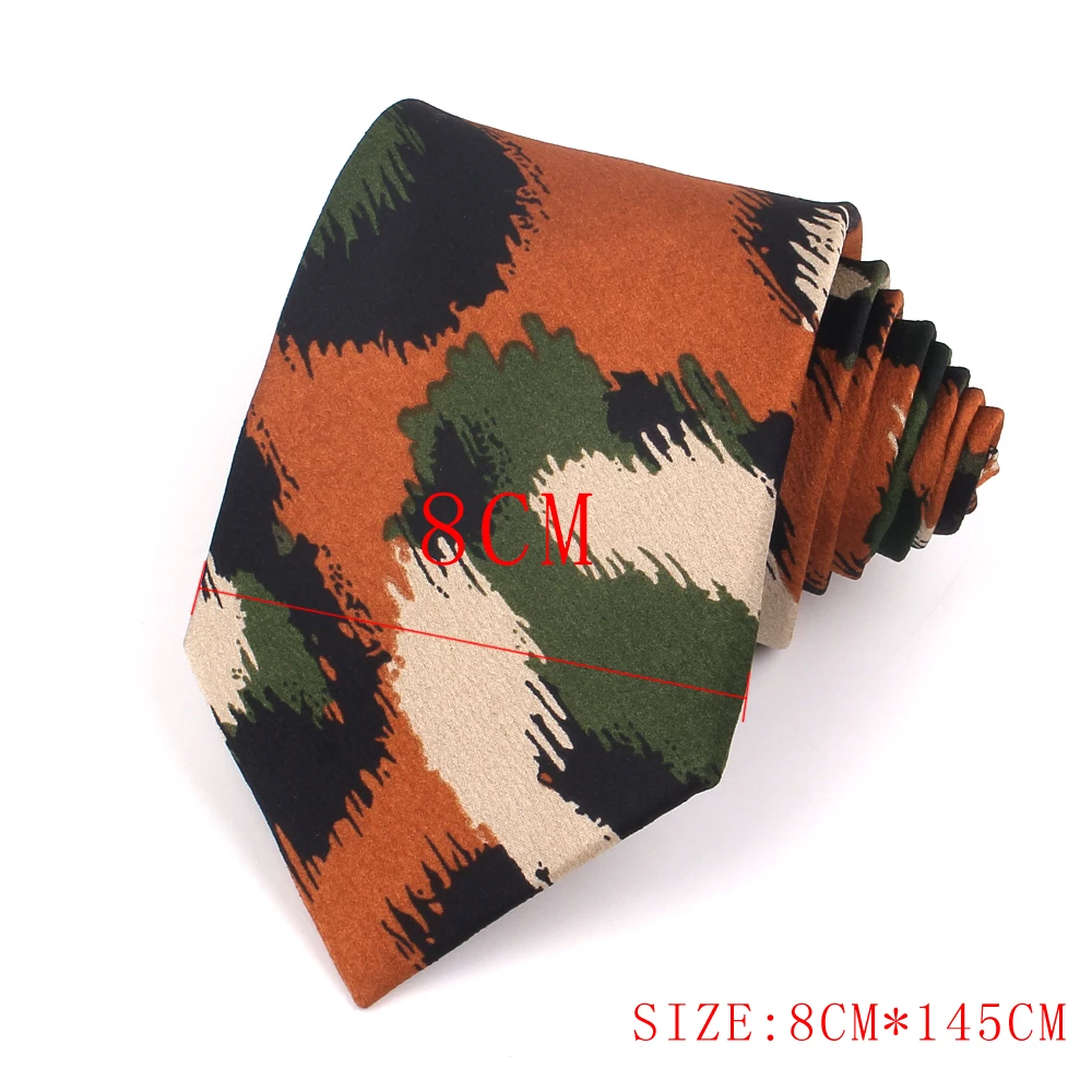 Print Floral Ties For Men Wome Printted Fashion Groomsmen Neck Tie Casaual Mens Tie 8 CM Width Necktie For Wedding Party