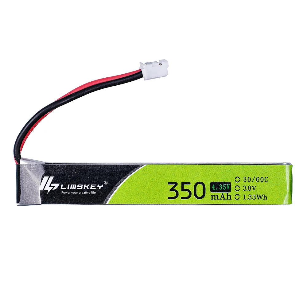 5PCS 1S 350mAh 3.8V 30C/60C 4.35V HV Lipo battery PH2.0 Plug for 65S UK65 Blade Inductrix UR65 Tiny Whoop Drone