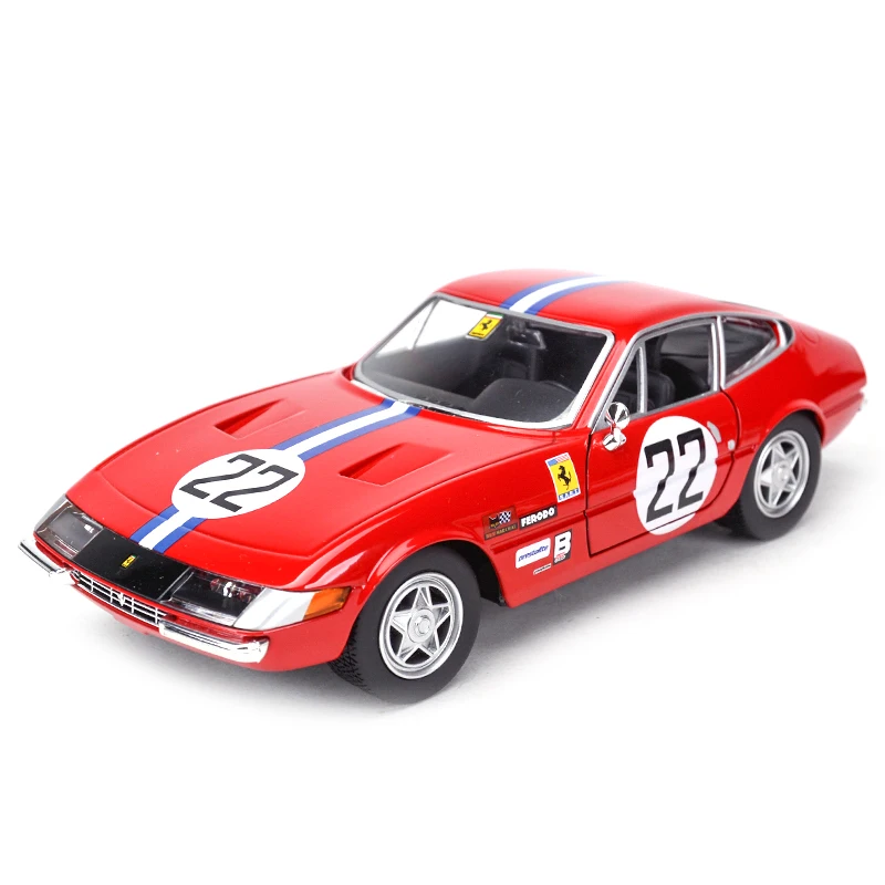 Bburago 1:24  Ferrari 365 GTB4 COMPETIZIONE 1A SERIE Alloy Luxury Vehicle Diecast Cars Model Toy Collection Gift