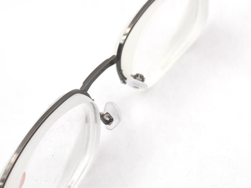 Tinggi Dioptri Paruh Logam Bingkai Unisex Mata Ayam Miopia Kacamata Bingkai Setengah Paduan Rabun Jauh Pandangan Gafas-6.0 untuk -10 A1