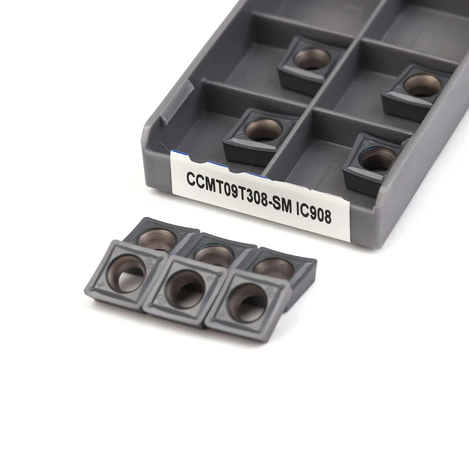 Imagem -02 - Ferramentas de Gerencio Interno Ccmt 060204 Carboneto Inserção Torno Ferramenta de Torneamento Torno Ccmt060204 sm Ic908