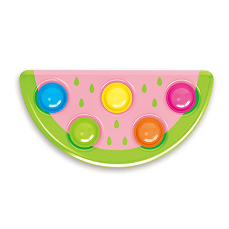 Cute Fruit Watermelon Squeeze Simple Dimple Soft Ball Decompression Toys Children Hand Fidget Toy Relieve Stress Kid Gift