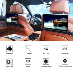 Headrest With Monitor Android Car Stereo Video Player 11.6