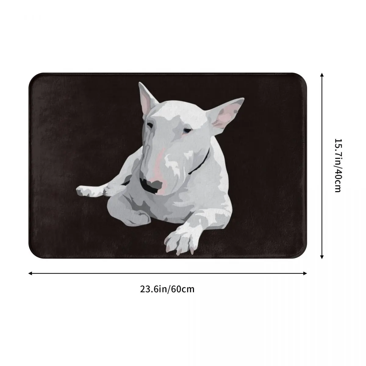 English Bull Terrier Doormat Rug carpet Mat Footpad Polyester Anti-slip dust-proo Corridor Kitchen Bedroom balcony toilet 40*60