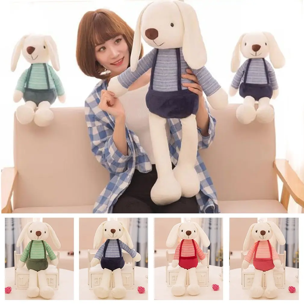 Ocday bonito coelho boneca animais de pelúcia brinquedos de pelúcia animais de estimação macio crianças bebê coelho brinquedos para meninas crianças presente de aniversário dormir boneca