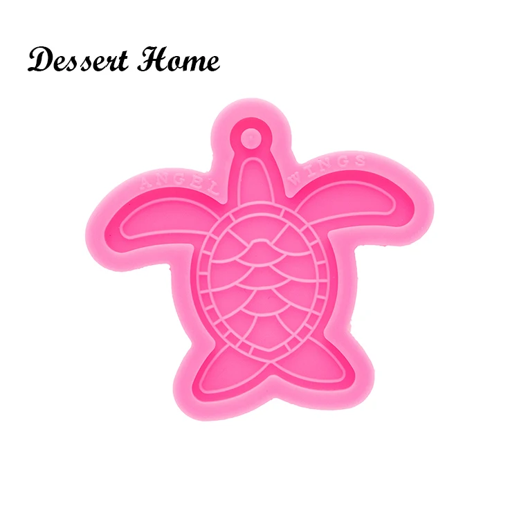 DY0586 Glossy Resin Tortoise Molds for Keychain, Silicone Molds DIY Epoxy Jewellery Making, Silicon Clay Molds