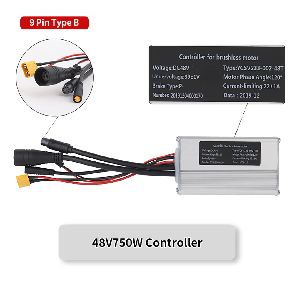 Electric Bicycle Controller For Bafang Hub Motor 36V 48V 250W 350W 500W 750W Motor BF-UART Protocol Display E-bike Accessories