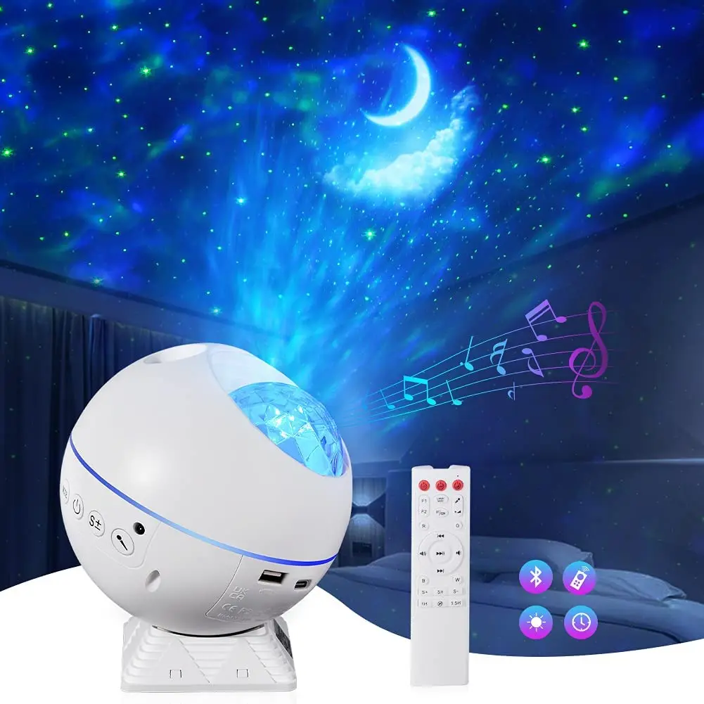 43 Lighting Modes Galaxy Star Night Light Projector With Bluetooth Speaker Voice Control Starry Sky Moon Galaxy Projector Gift