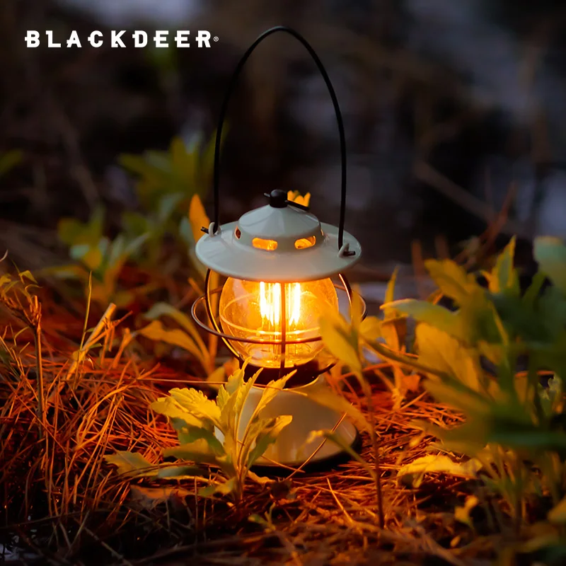 LED Retro Outdoor Camping Lantern Rechargeable Tent Light adjust Light Modes 200h Runtime 5200mAh Power Bank USB Warm Lamp