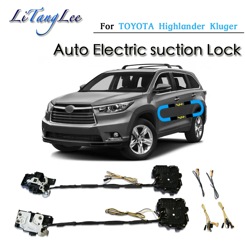 

For TOYOTA Highlander Kluger XU50 Car Soft Close Door Latch Pass Lock Actuator Auto Electric Absorption Suction Silence Closer