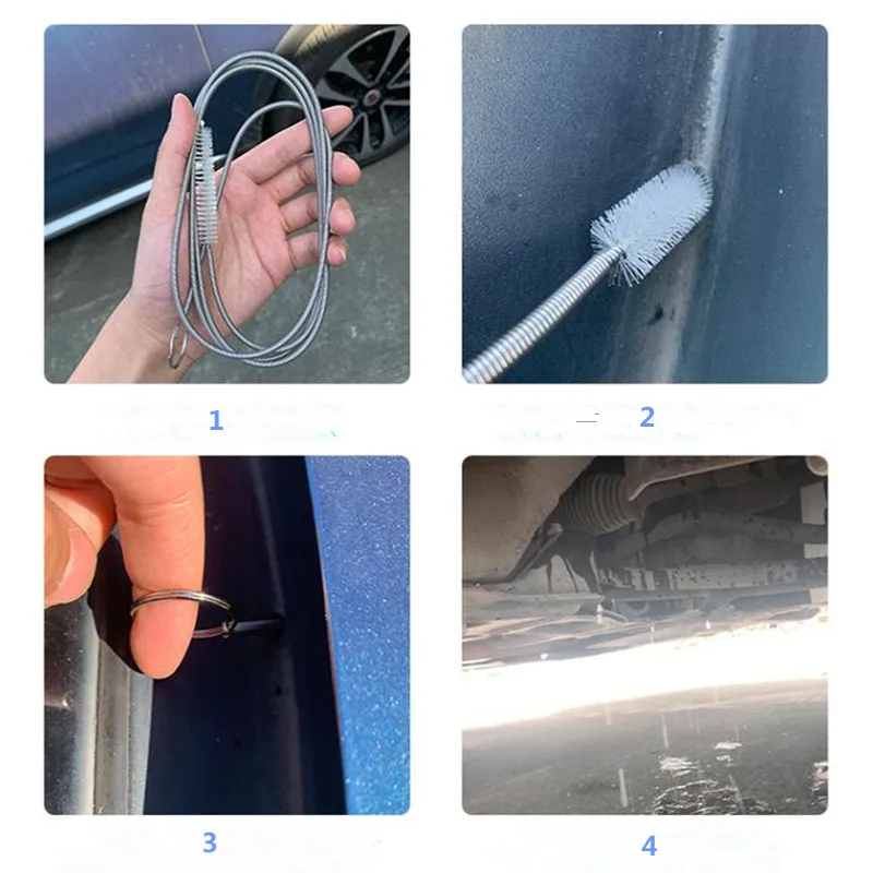 Car Styling Sunroof Door windshield Cleaning brush drain hole is blocked auto Sunroof Drain Pipe Clean Brush Cleaning tools