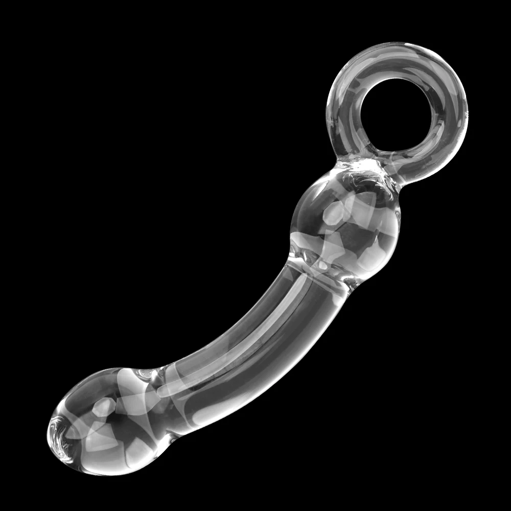 Transparent Glass Penis Wand Dildos For Women Vaginal Anal Plug Men Butt Dilator Female Masturbator Sex Toys Adults Erotic Goods