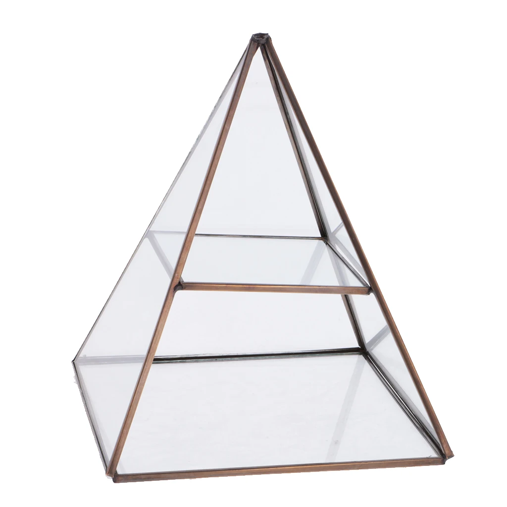 Trinket Storage Case Shinnie Women Jewelry Dispaly Stand Pyramid Clear Glass Box Jewellery Display Box Vanity Tray For Girl