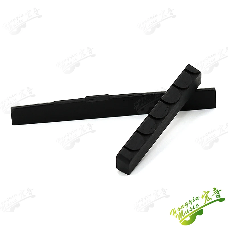 1 Set African Ebony Bridge Pins Nail Nut Saddle Part For Classical Guitar High Quality Guitar Accessories