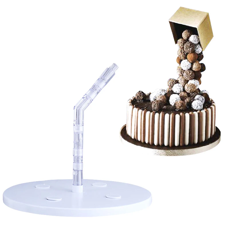

Creative Food Grade Plastic Cake Stand Cake Support Structure Practical Fondant Cake Chocolate Decoration Mold DIY Baking Tools