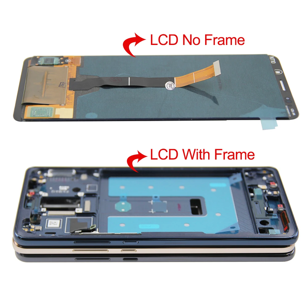 OLED TFT For Huawei Mate 10 Pro LCD Display +Frame Touch Digitizer Assembly For Mate10 Pro BLA-L29 BLA-L09 Screen Replacement