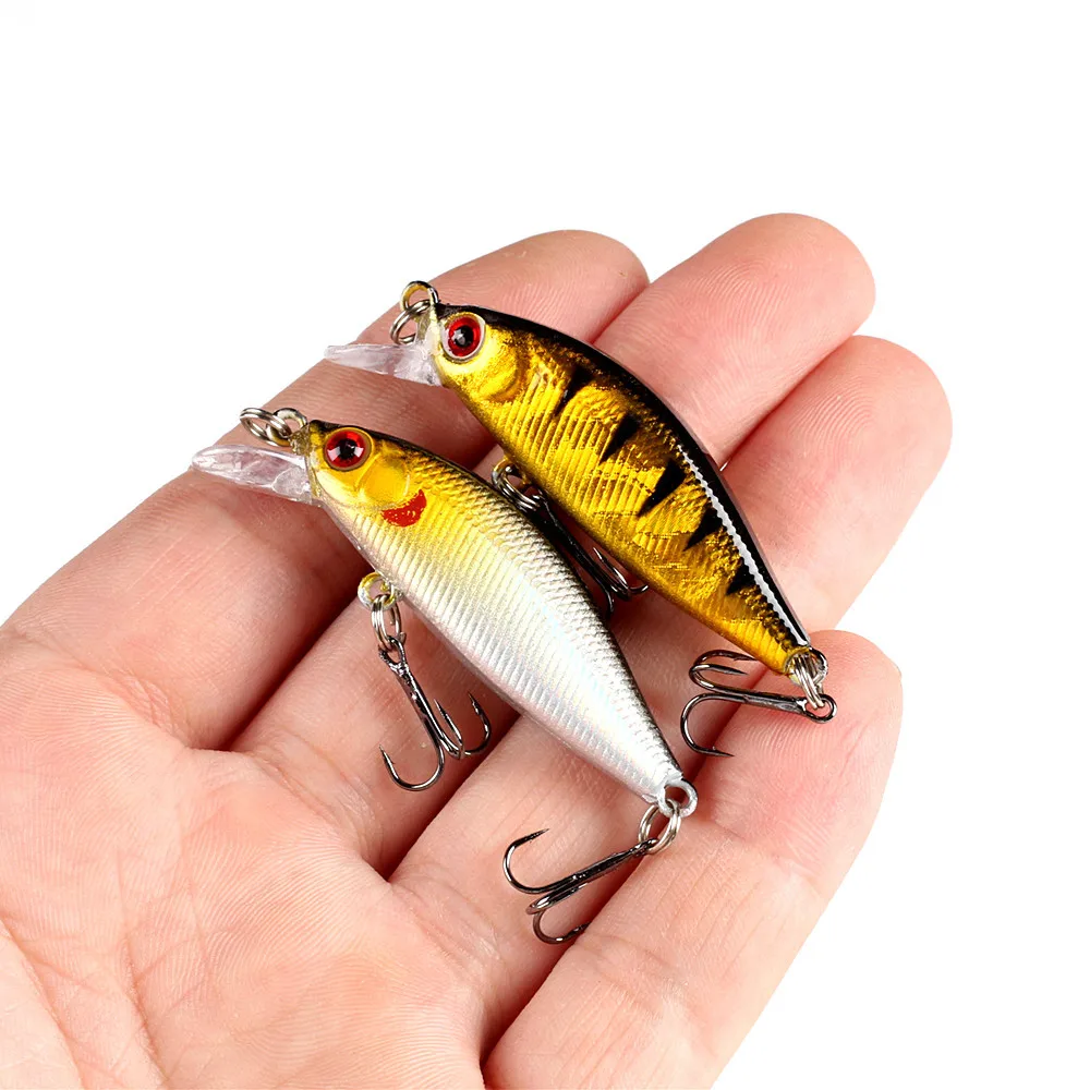 1 sztuk 55mm 3g przynęty Minnow Wobbler pływający Bass Trolling sztuczna twarda przynęta Crankbait karp Pesca sprzęt wędkarski
