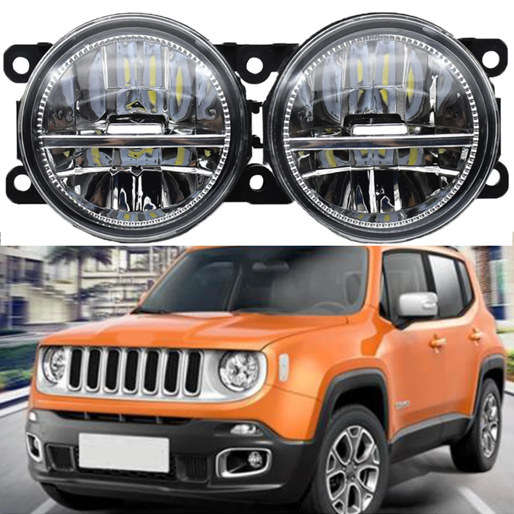 1Pair BINGWFPT High Quality For Jeep Renegade 2015 2016 2017 2018 FogLights Headlights Fog Lamp 