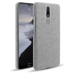 Cloth Cases For Nokia 2.4 Case Slim Retro Cloth Hard Cover For Nokia 2.4 TA-1277, TA-1275, TA-1274, TA-1270 Coque Funda Capa